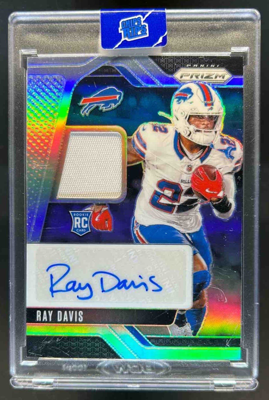 Ray Davis Panini Prizm Rookie Patch Autographs #RPARDS Base