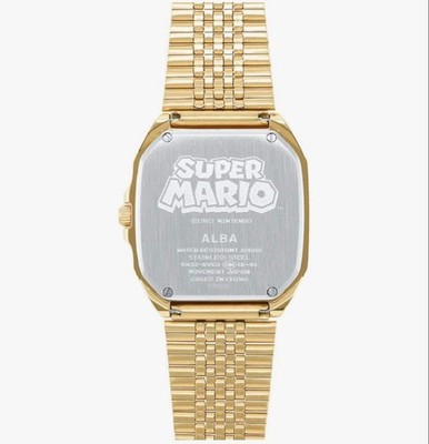 【新品・送料込】 SEIKO ALBA 腕時計 スーパーマリオ ACCK711 Seiko Alba ACCK711 Super Mario Brothers Collaboration Gold Men's