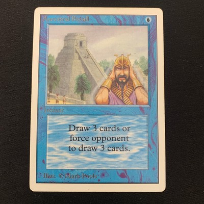 MTG \>> Ancestral Recall (PL) // Unlimited - 341 Trading - Magic
