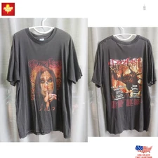 Memorries Ozzy Osbourne Ozzfest 2002 Vintage Double-Sided T Shirt Rock Gift