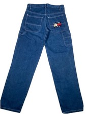 Tommy Hilfiger Jeans Women's Sz 16 Straight Blue Denim High-Rise VTG Y2K 97697