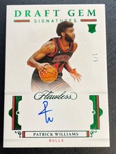 #/5 Patrick Williams 2020-21 Flawless Draft Gem Signatures EmeraldAuto RC #DGPWL