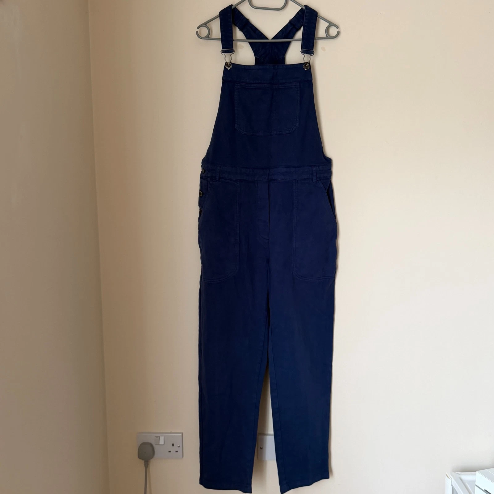 TOAST Women’s Size 10 Dungarees Blue Cotton Button Up Overalls
