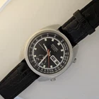 1969 Seiko Mens Vintage Watch, 6139-6012 Chronograph, Black Dial, Needs Service