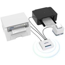 Easy Setup Print Server for 3 USB Printers