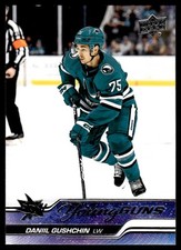 2023-24 Upper Deck Young Guns..1 Daniil Gushchin Rookie San Jose Sharks #239