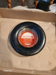 VINTAGE  FIRESTONE  STEEL  BELTED  RADIAL  721  TIRE  ASHTRAY
