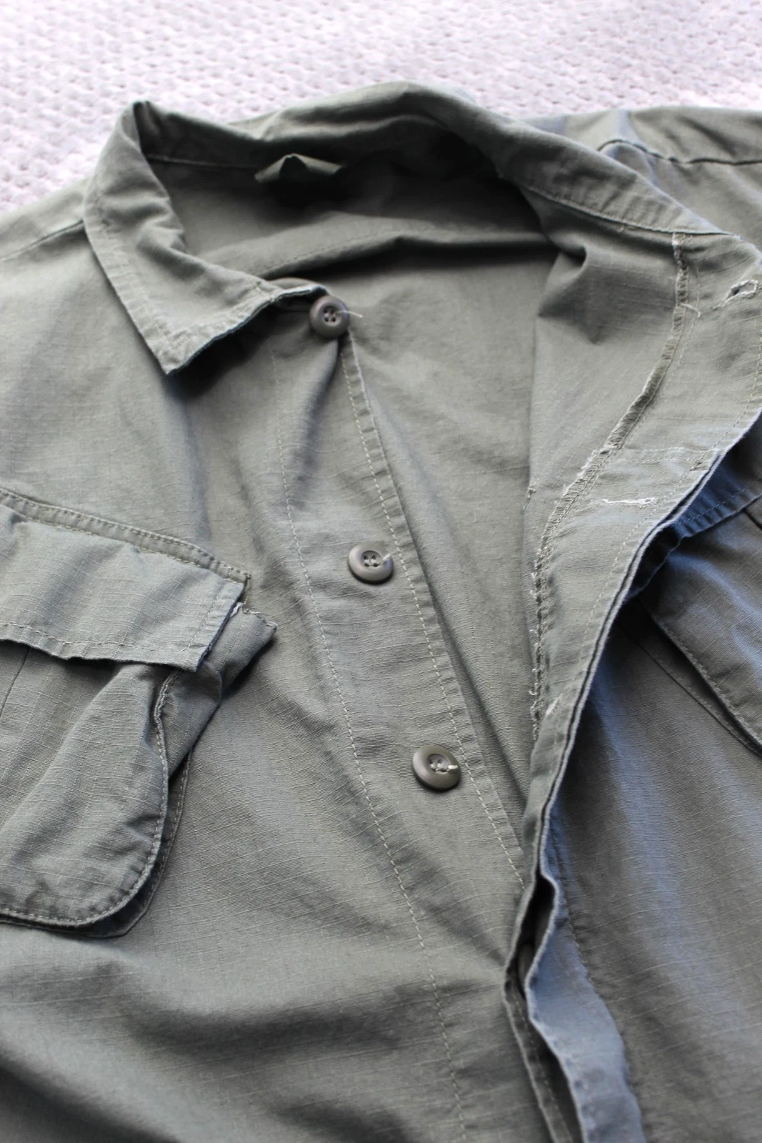 Rothco Jacket Mens Medium Green BDU Ripstop Field Button Front Reproduction image 11