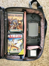 Complete Vintage Atari Lynx Travel System Set ** Tested and working properly