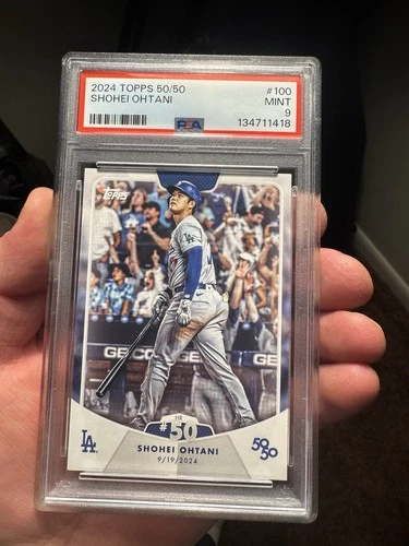 2024 Topps 50/50 Shohei Ohtani 100 PSA 9