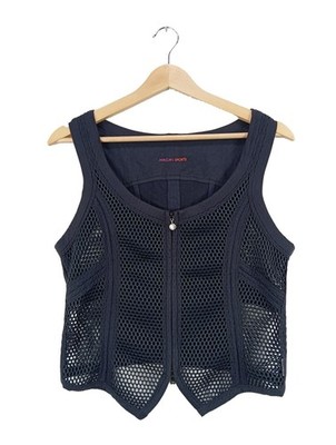 MARC CAIN Sporttop Damen Top Gr. DE 42 blau Casual-Look