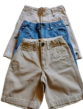 3-Pair of Boy's Shorts - "Gap" Khaki "Carter's Blue "Old Navy " Khaki size 6