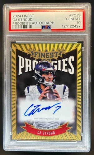 2024 Finest CJ Stroud Prodigies Auto #P-CJS Texans PSA 10