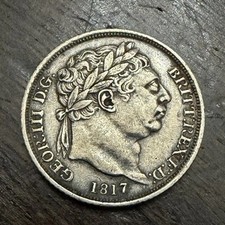 1817 George iii / 3rd / 3 Silver Sixpence  Great Condition High Grade