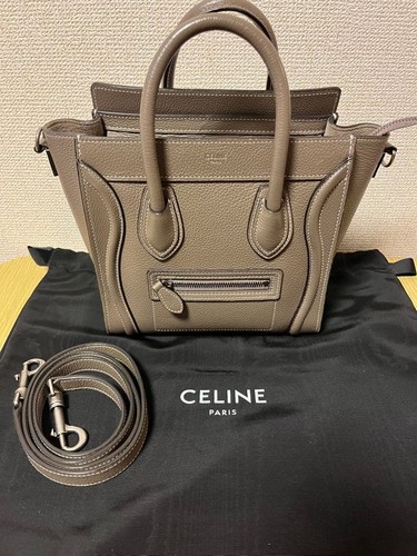 CELINE   Luggage Nano Handbag New Logo Suri from Japan