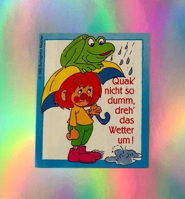1985 Kinderriegel Ferrero Collectible Picture Pumuckl Kinder Chocolate Picture No. 8