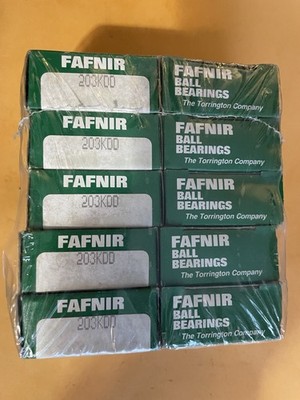 NEW NIB Lot 10 Torrington Company FAFNIR Ball Roller Bearings No. 203KDD USA
