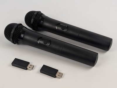 Mcbazel 2Pcs Wireless Microphone with Receiver for PS5, PS4, Xbox Series, Switch