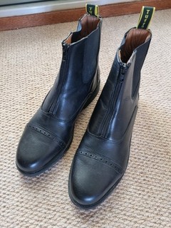 Tuffa mens black riding boots size 45 (UK 11) great used condition