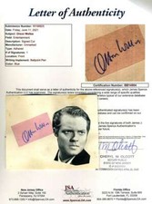 Orson Welles Gene Autry JSA Coa Signed 1940`s Album Page Autograph