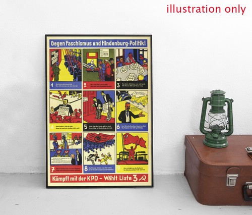 Verschiedene Poster KPD Kommunistische Partei Deutschlands Wahlplakate Antifa A2 - Picture 12 of 24