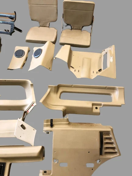 Land Rover Discovery 1 94-99 OEM Bahama Beige Complete Jump Seats W/ Rear Air Foto 2 de 4