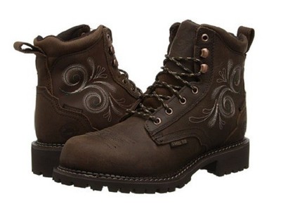 justin steel toe boots womens