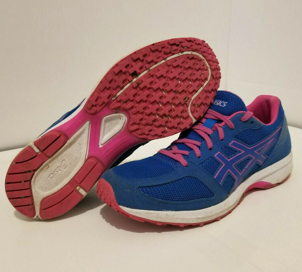 ASICS WOMEN&#039;S SIZE 8.5 GEL TS 7 T8B5N BLUE PINK WHITE EXCELLENT | eBay