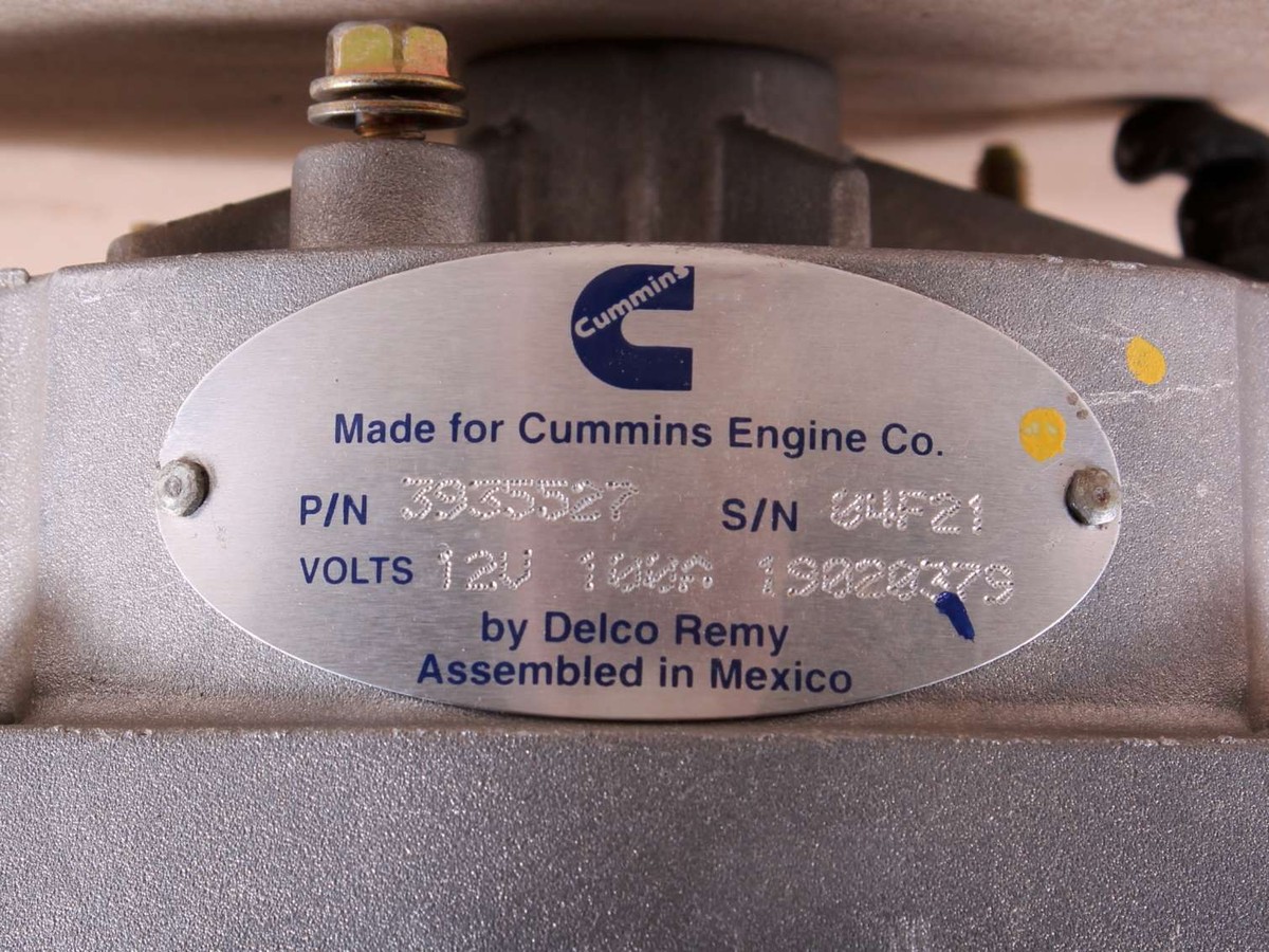 New - 3935527 Cummins Alternator 12V Delco # 19020379 | eBay 
