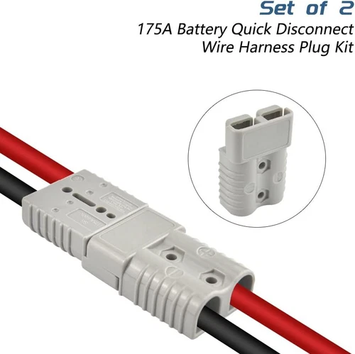 2x Batteriestecker mit Kupplung 50A-175A für Anderson Stecker Stromanschluss - Bild 10 von 14