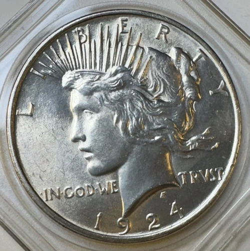 AU / UNC 1924 PEACE SILVER DOLLAR