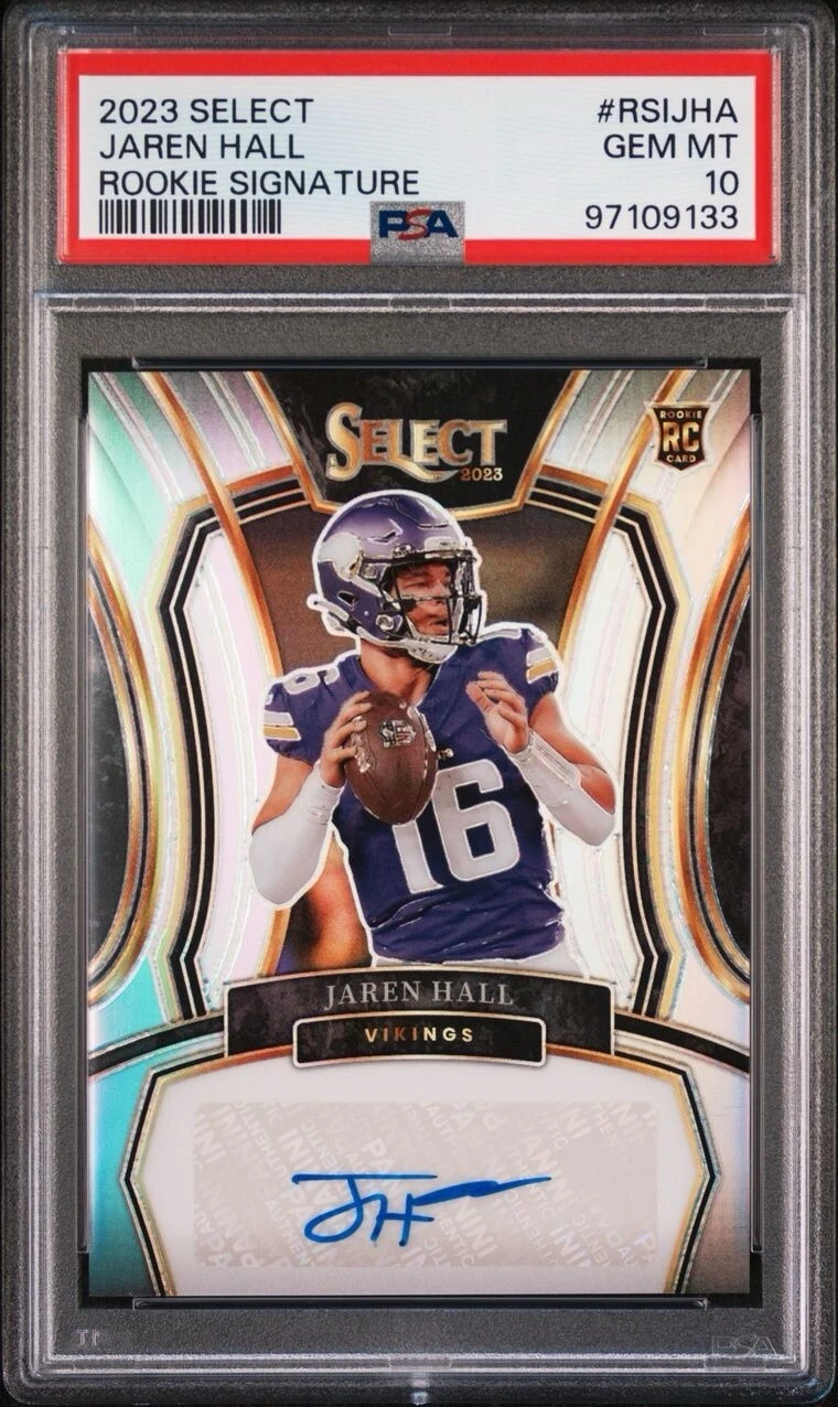 Jaren Hall Panini Select Rookie Signatures #RSIJHA Base