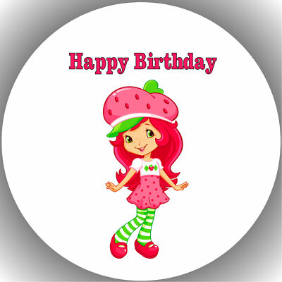 Tortenaufleger Geburtstag Party Tortenbild Fondant - Oblate Emily Erdbeer P61
