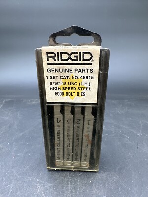 RIDGID 48715 5/16 -18 UNC (L.H.) High Speed Steel 500B Bolt Dies