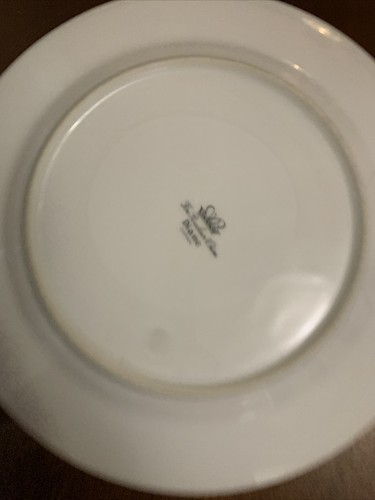 Diane Fine Porcelain China Japan Dinner Plate 10.25" Diameter Blue Silver Floral - Picture 5 of 5