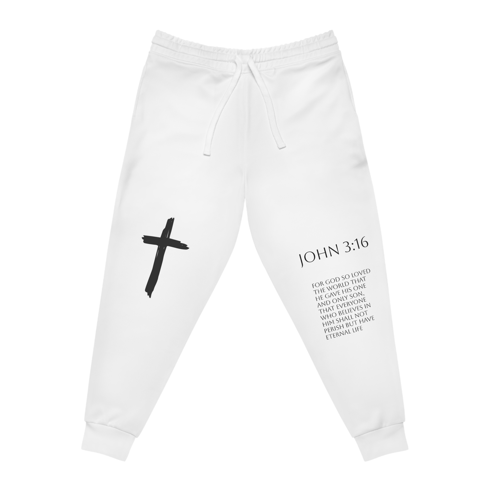 Faith-Inspired Christian Joggers with Motivational Quotes for Workouts
