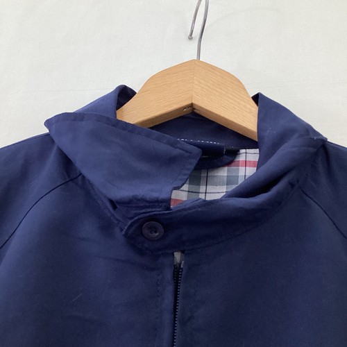 Slazenger Mens Navy Blue White Logo Full Zip Jacket Size S Collared - Picture 5 of 7