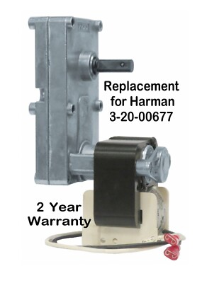 HARMAN PELLET OUTBOARD AUGER FEED MOTOR  [PP7024]  4 RPM CW   3-20-00677 