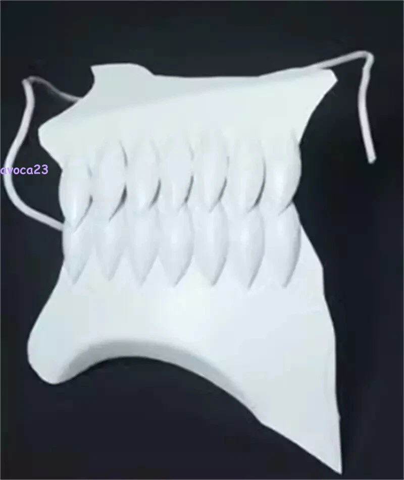 Anime BLEACH Grimmjow Jaegerjaques Cosplay Half Face Mask Costume Prop Halloween - Image 4 of 4