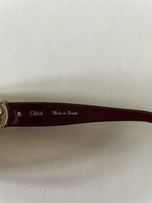 Chloe CL2242 Sunglasses C04 135 Red Gold Frames Made In France Chloe CL2242 Sunglasses C04 135 Red Gold Frames Made In  main image 3