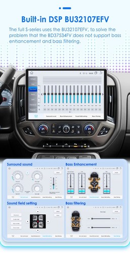 Carplay For 14-18 Chevrolet Silverado GMC Sierra 13.1'' Car Stereo Radio GPS CAM - Picture 14 of 24