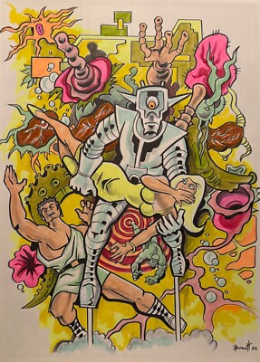 CARRY ON ROBOT** MIKE BENNETT'S  ORIGINAL  ART   (2025) 02/10/25