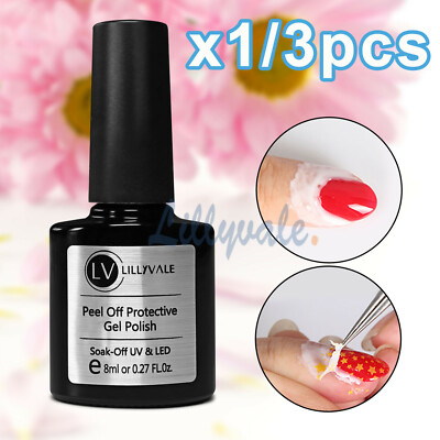 AntiFlow Nail Art Peel Off Base Coat Liquid Tape Politur Trennpalisade 8ML