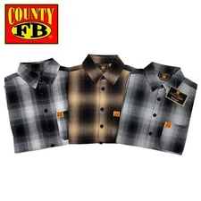 FB County Short Sleeve Checker Flannel Shirt