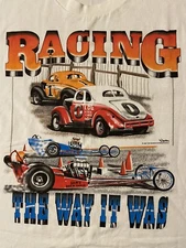 Vintage 1997 Racing The Way It Was Is MBNA Motorsports NASCAR Source XL T-Shirt