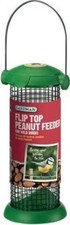 Image of Gardman Flip Top Wild Bird Peanut Feeder, Green