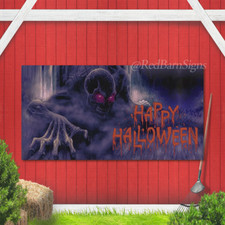 Halloween Garage Door Decorations, Large Horror Halloween Garage Door Banner...