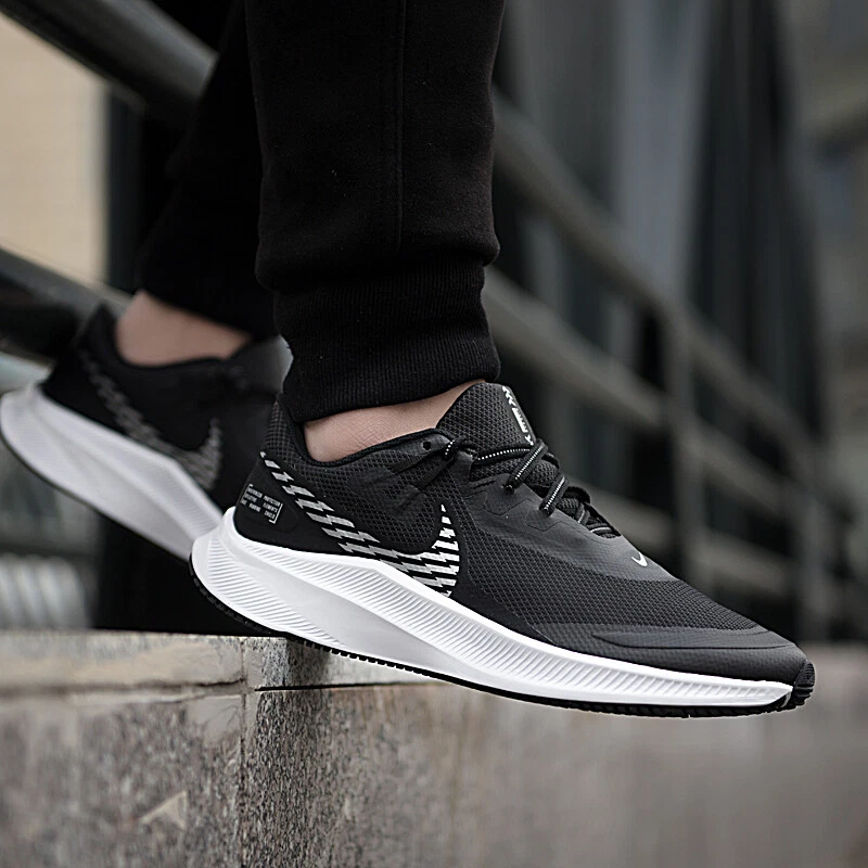 Nike Quest 3 Shield Men s Running Trainers Shoes Black White Reflective in Ethiopia at ETB 9672 Rating 4