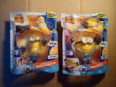 DESPICABLE ME SUPER STRETCHY MEGA MINION TIM & SUPER GOOEY MEGA MINION DAVE TOYS