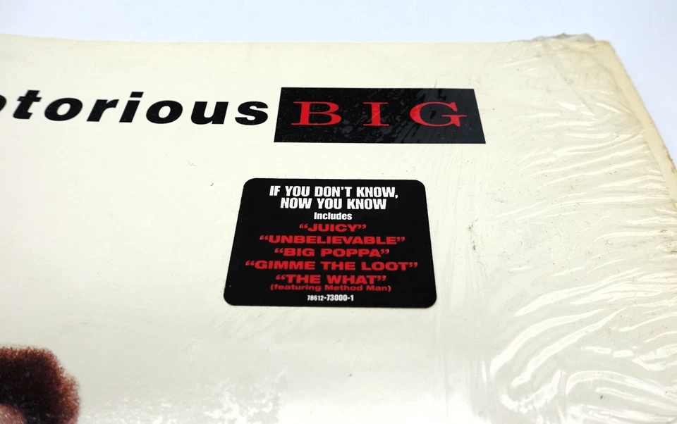 The Notorious B.I.G. 1994 Ready To Die Vinyl LP Record US 1st Press Hype Sticker - Image 4 of 4